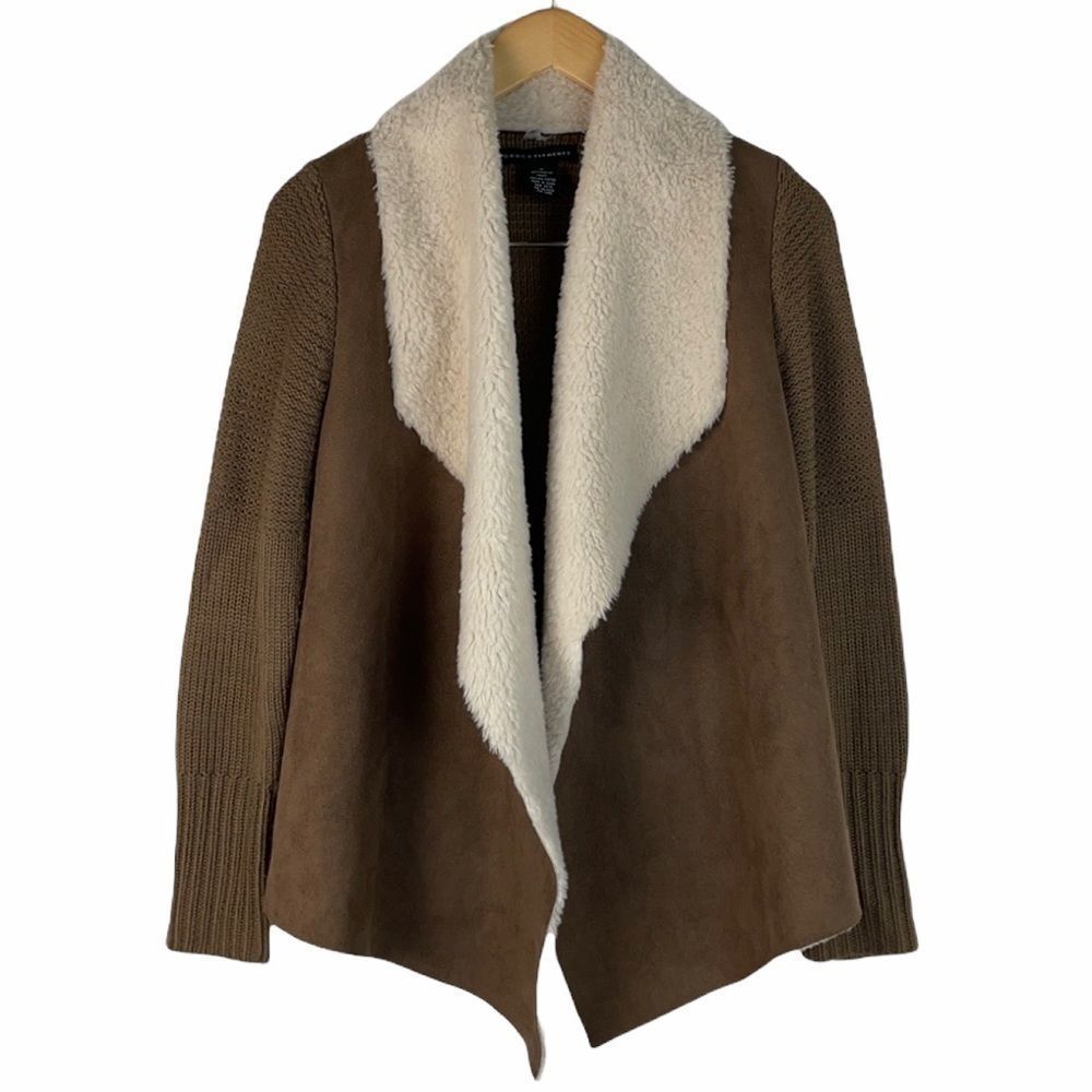 Grace Elements Brown and Cream Cardigan